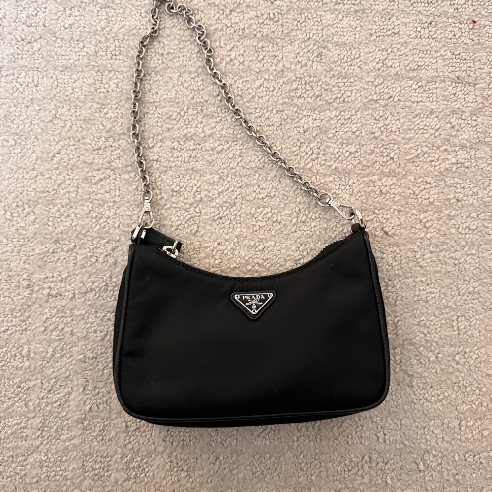 Prada Re-Nylon Black Shoulder Bag